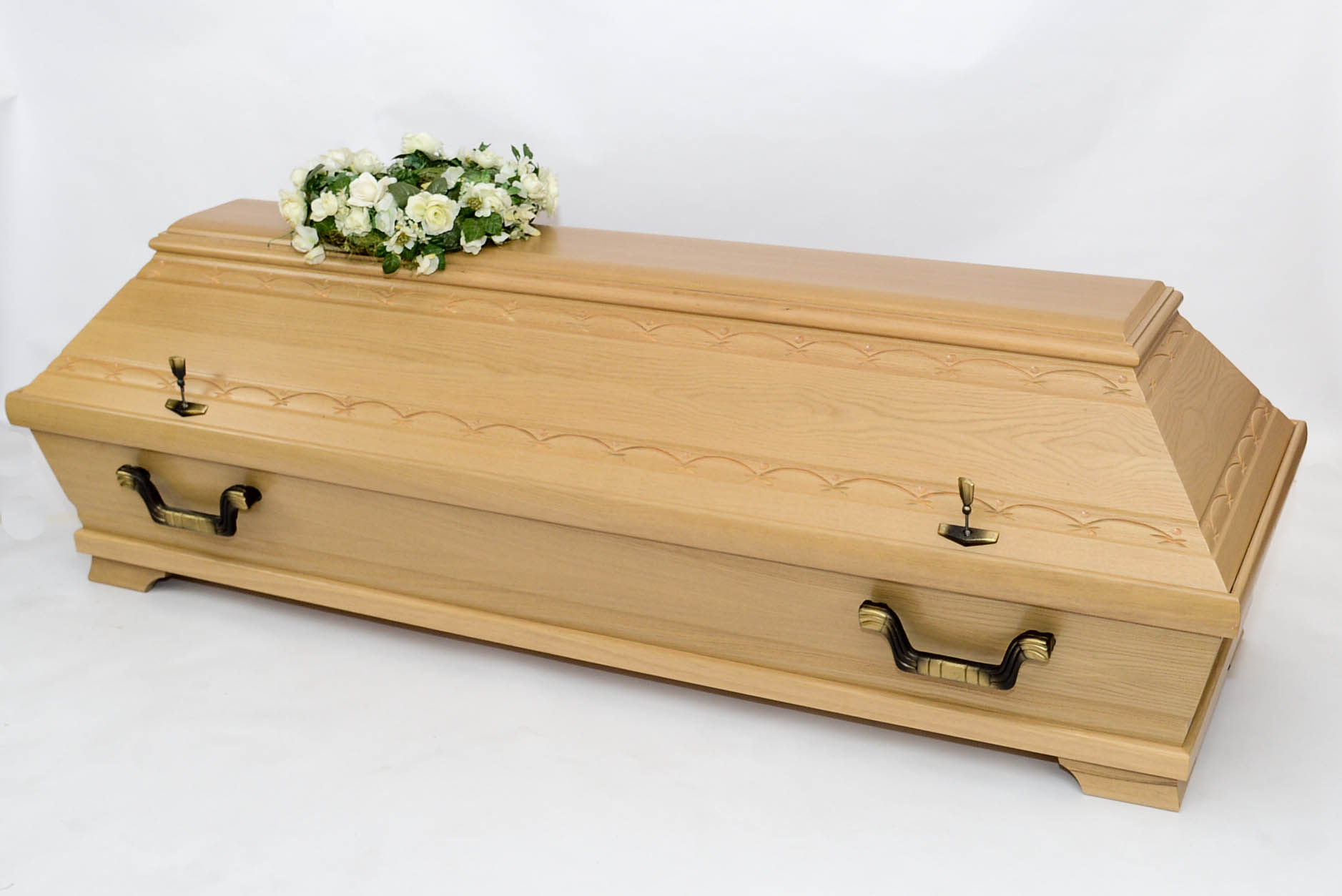 Eiche teilmassiv Natur mit Schnitzerei